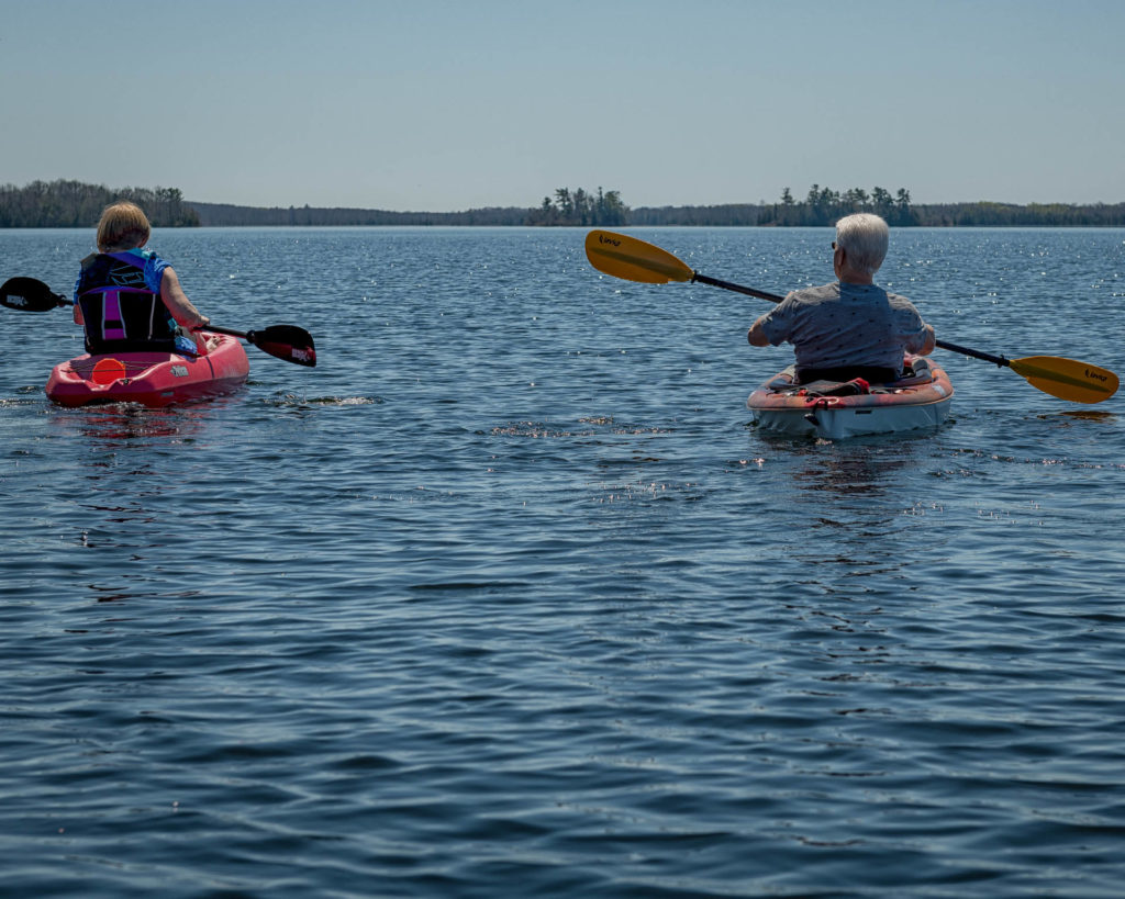 Kayakers on Buckhorn Lake