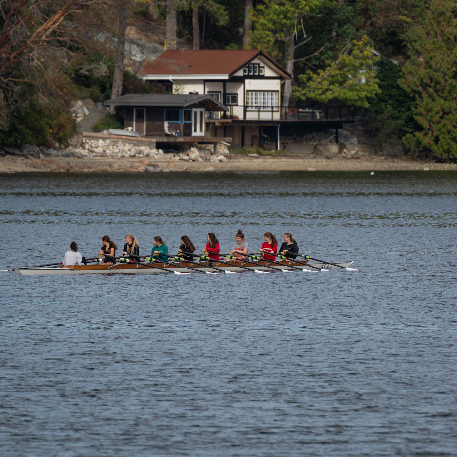 Rowers on Mill Bay
