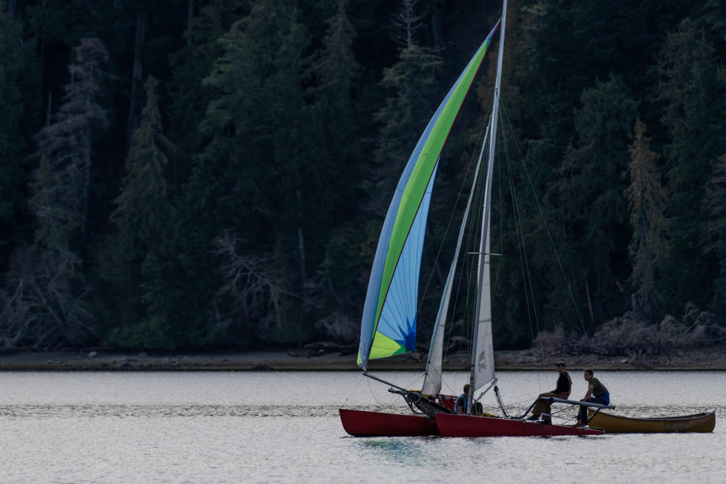 Sailing in Gorge Harbour