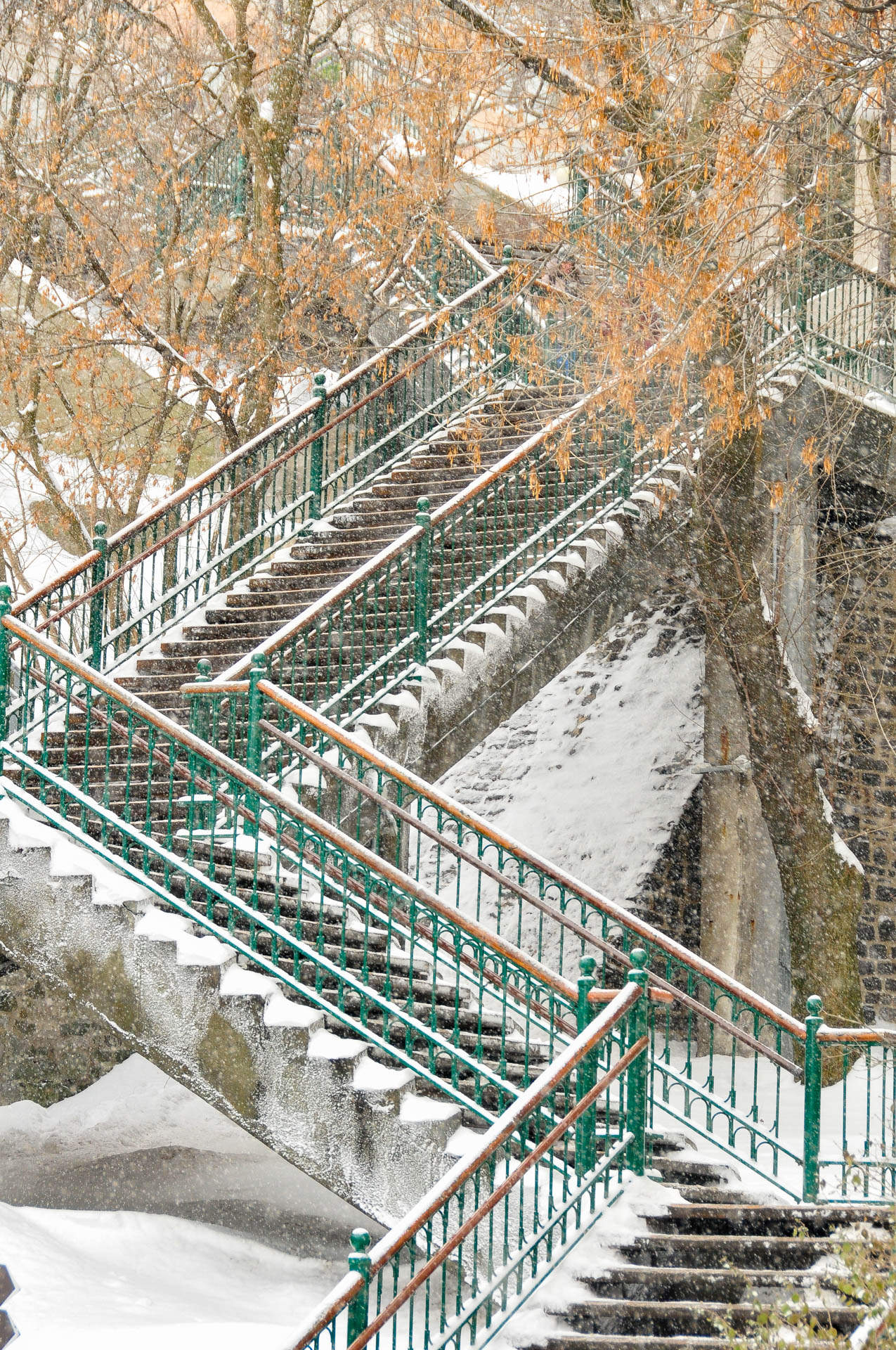 Staircase connecting Lower Town to Upper Town of Vieux-Quebec