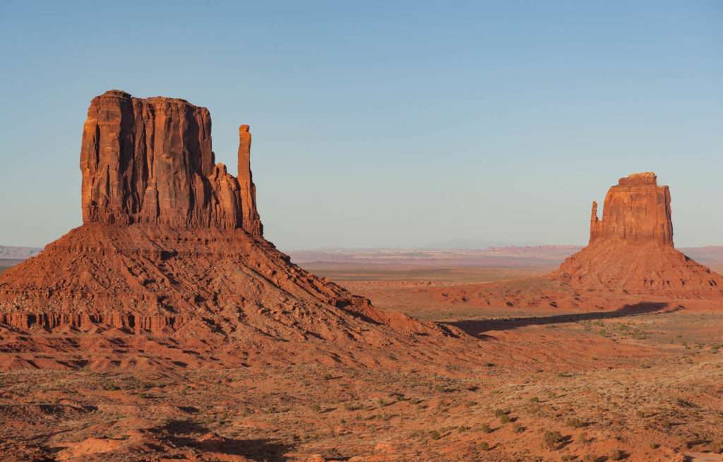 The "Mittens" at sunset - Monument Valley