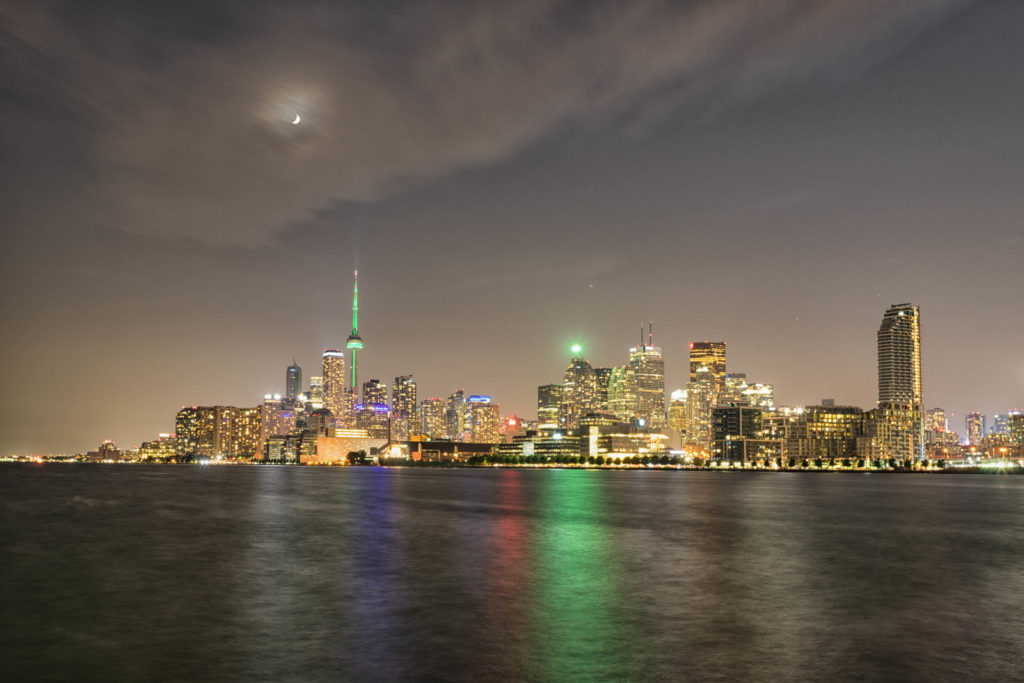 Toronto skyline - view from Polson Pier