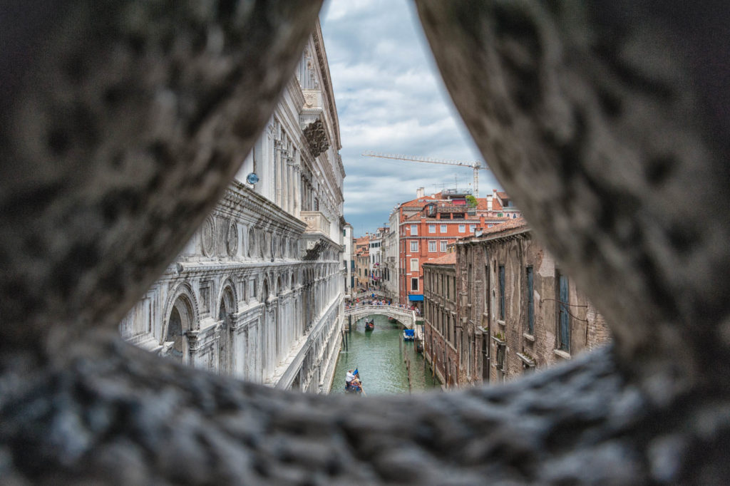 View from Sighing Bridge, Venice, Italy