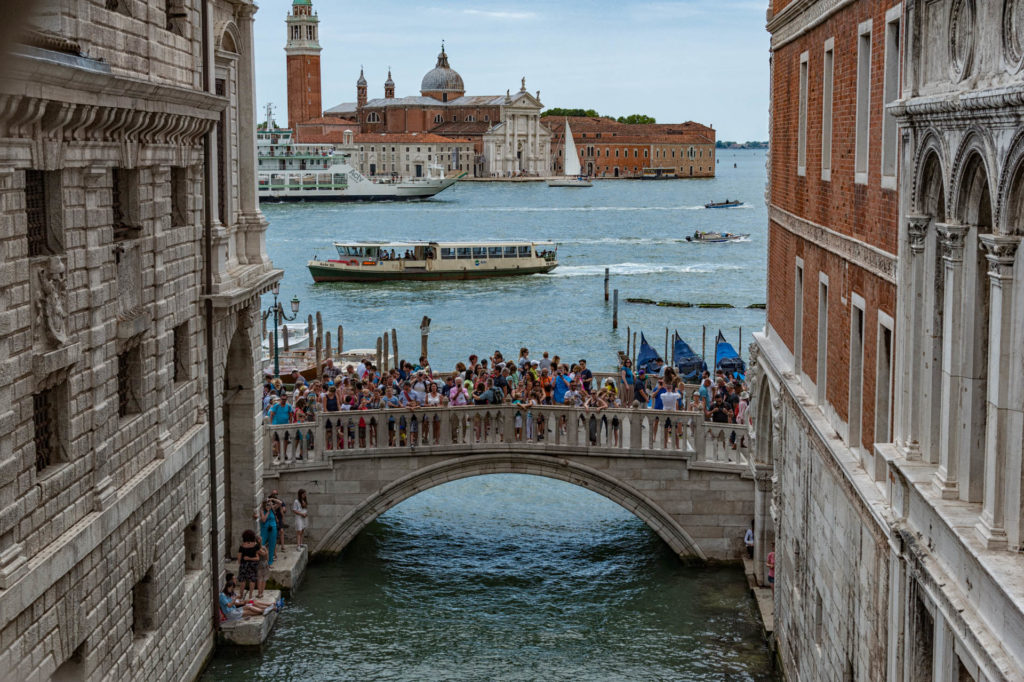 View from Sighing Bridge, Venice, Italy
