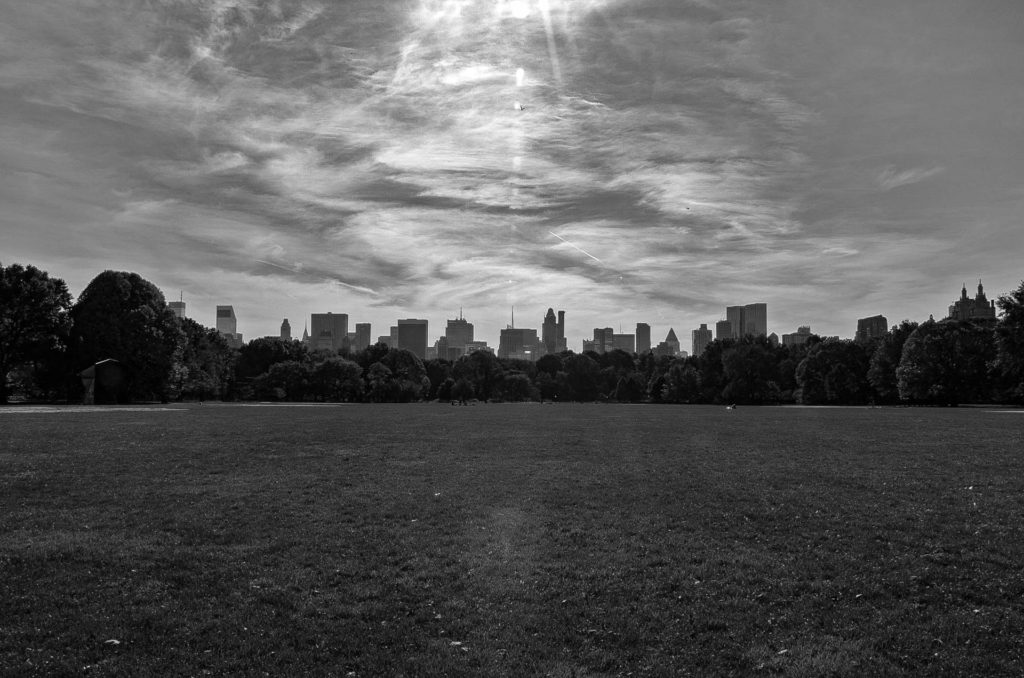 View looking south from Central Park to Manhattan 