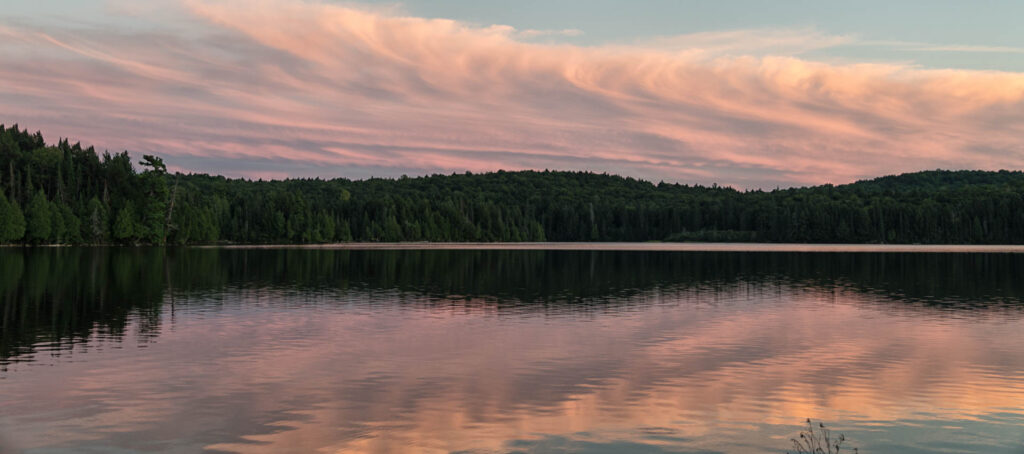 Sunset on Three Mile Lake