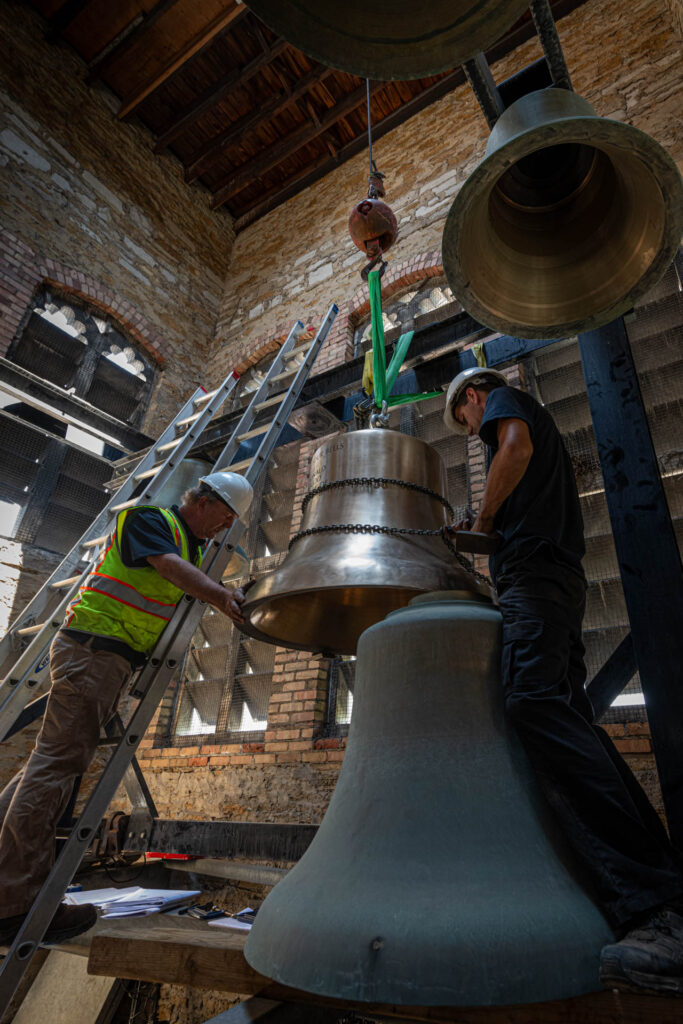 Installing the new bell
