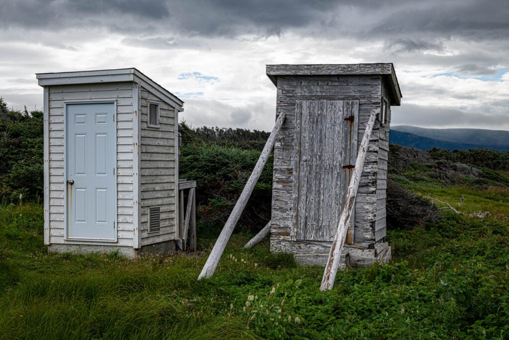 Broom Point outhouses - use at own risk!