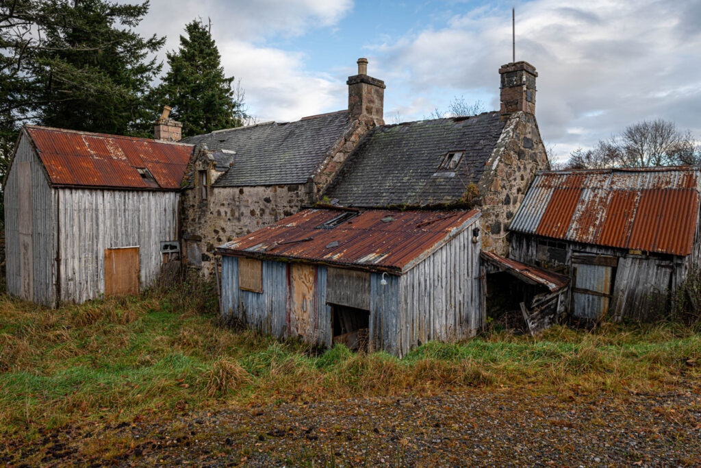 Abandoned house in Tullochgrue - Cairngorms NP