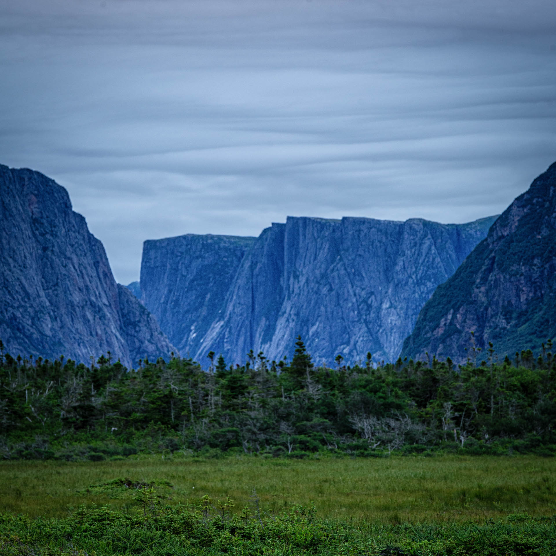 Entrance to the Western Brook Pond Fjord