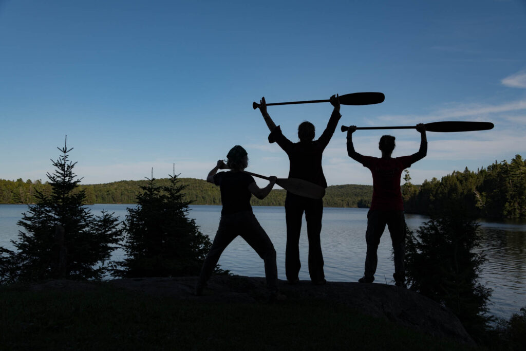 My tripping partners at Three Mile Lake