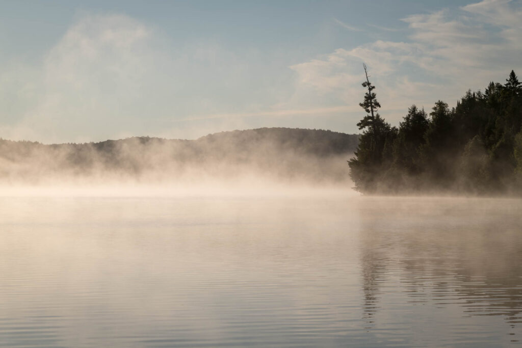 Sunrise on Three Mile Lake