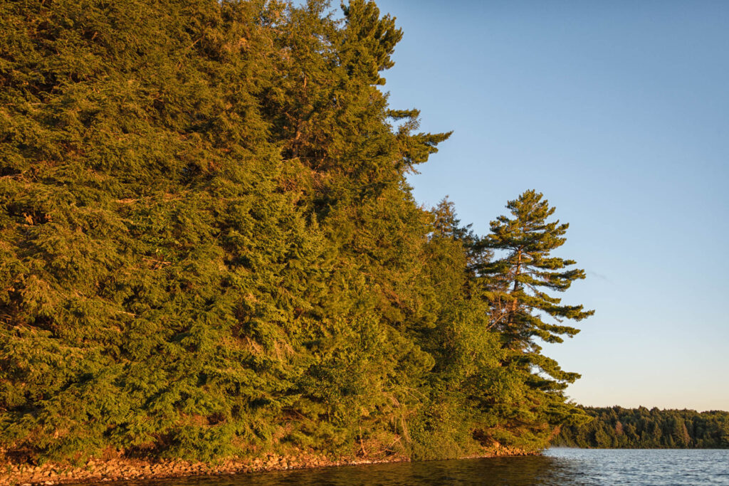 Sunrise paddle on Manitou Lake