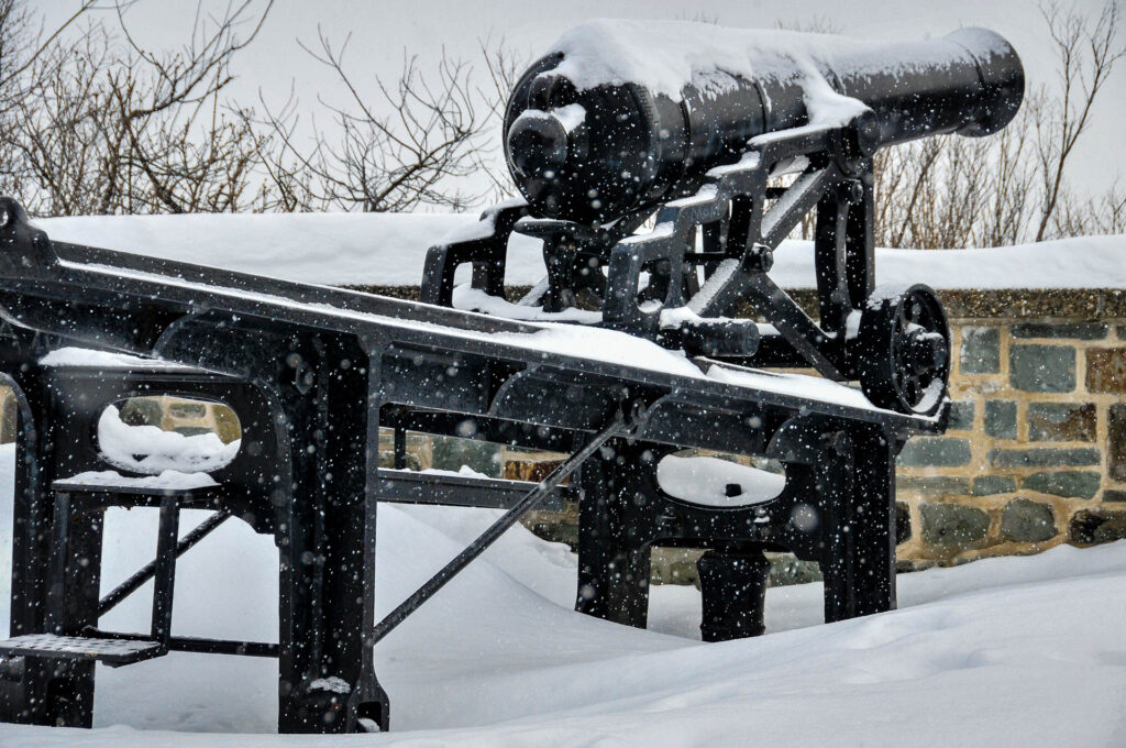 Cannon overlookng the St Lawrence River | Focus On Mee | Robert Mee