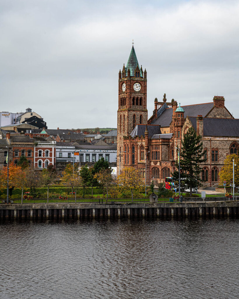 Guilford Hall, Derry as viewed from the Peace Bridge | Focus On Mee | Robert Mee