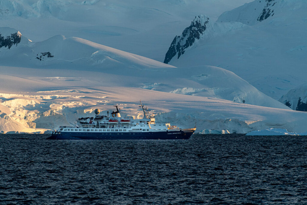 Ocean Adventurer in the  Frued Passage near Hydrurga Rocks | Focus On Mee | Robert Mee