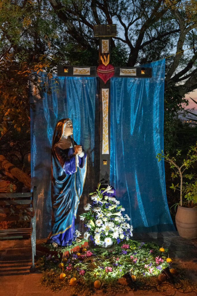 Outdoor altar celebrating Our Lady of the Sorrows – Nuestra Señora de los Dolores | Focus On Mee | Robert Mee