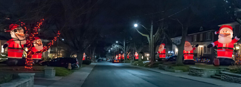 Santa Clauses on Inglewood Drive. | Focus On Mee | Robert Mee