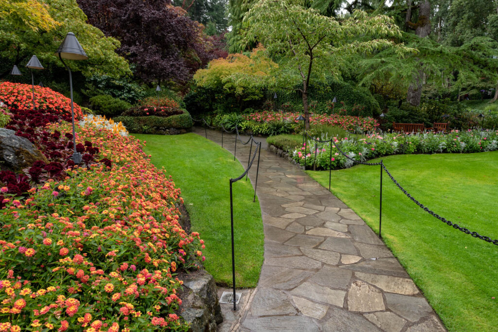 Sunken garden at Butchart Gardens