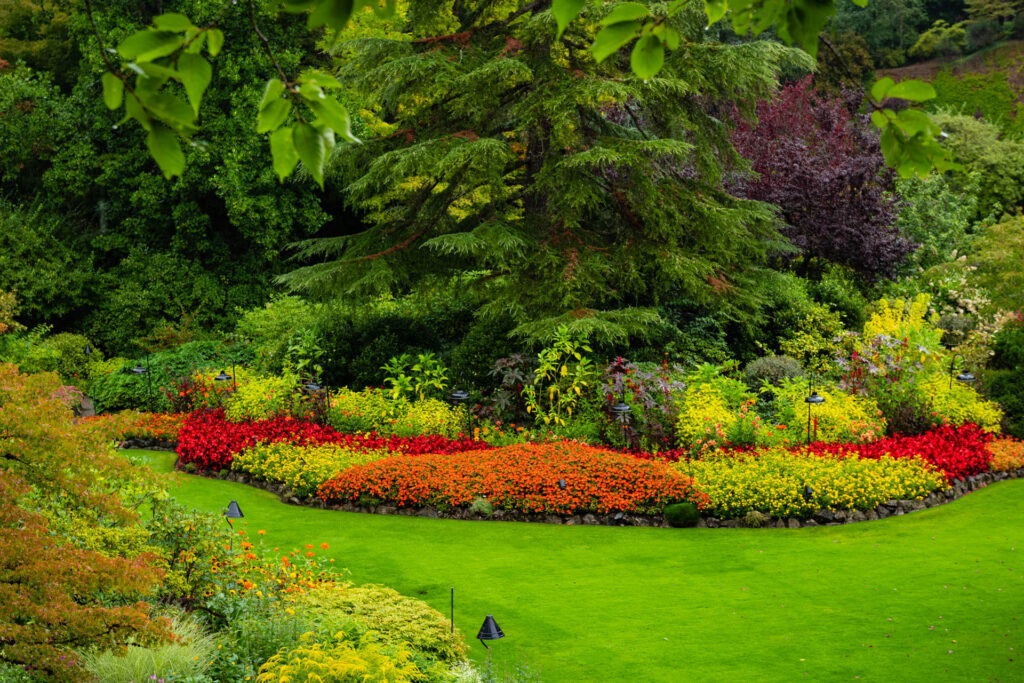 Sunken garden at Butchart Gardens