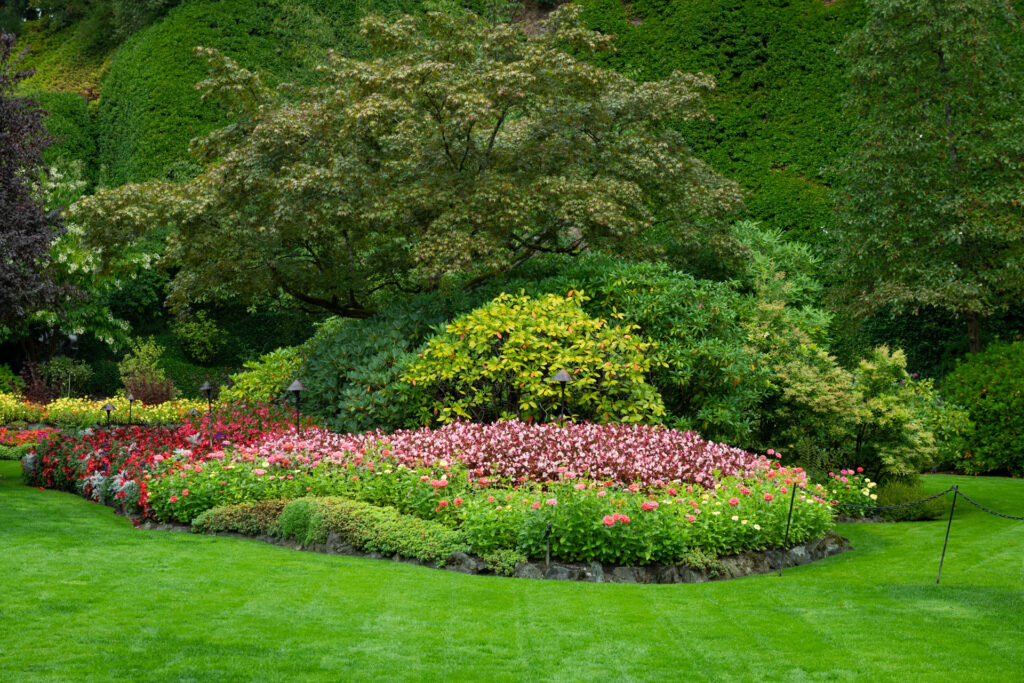 Sunken garden at Butchart Gardens