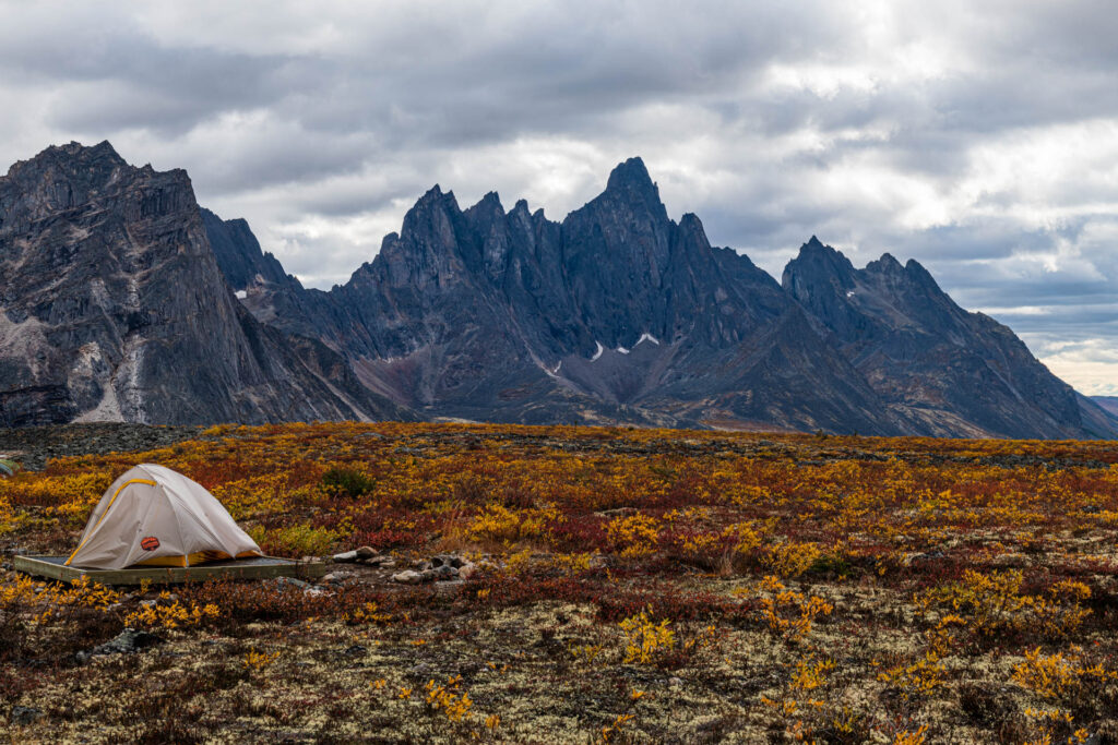 Tombstone Mountain viewed from Talus Lake campsite | Focus On Mee | Robert Mee