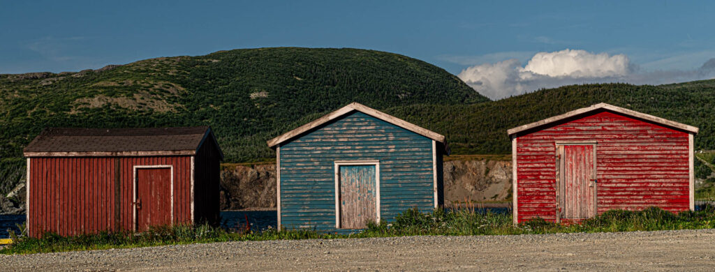 Trout River fish sheds | Focus On Mee | Robert Mee