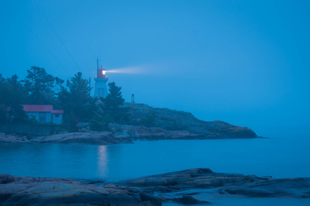 View of the Killarney lighthouse