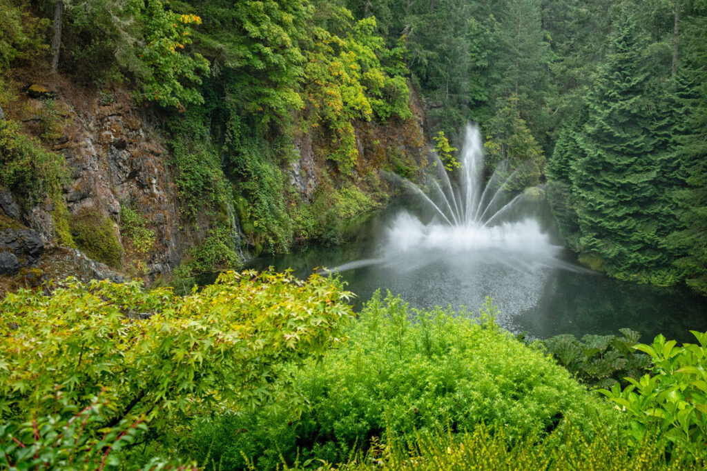 Water Fountain at Butchart Gardens | Focus On Mee | Robert Mee