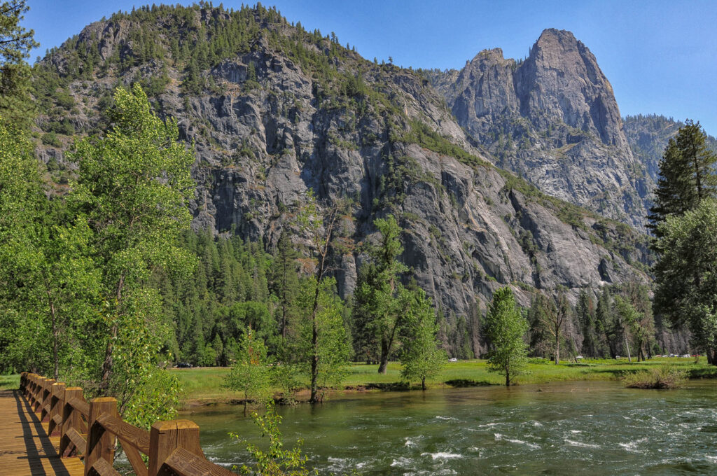 Yosemite Valley with the Merced River and Sentinel in the distance | Focus On Mee | Robert Mee