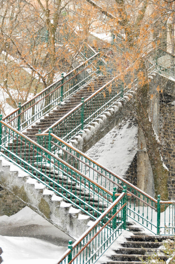 Staircase connecting Lower Town to Upper Town of Vieux-Quebec | Focus On Mee | Robert Mee