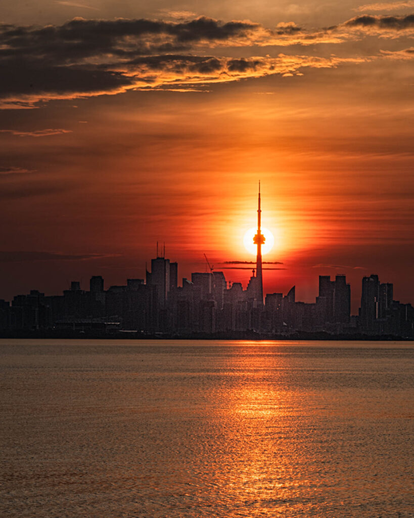 Sunrise CN Tower alignment