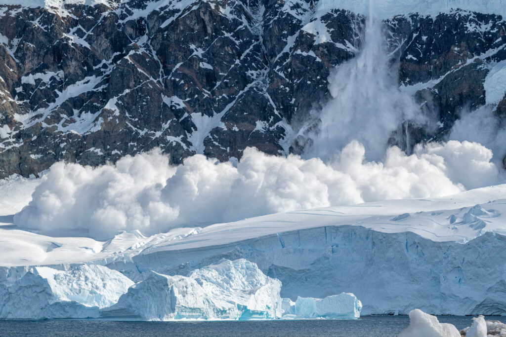 Avalanche at Neko Harbor