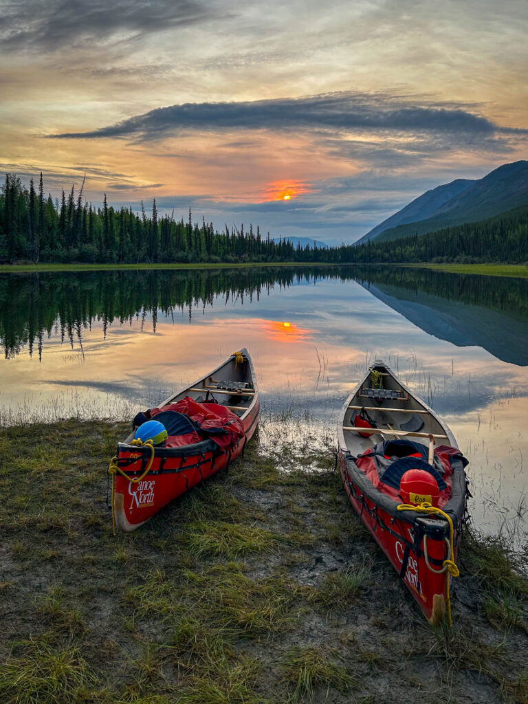 10:22pm at our campsite on Oxbow Lake