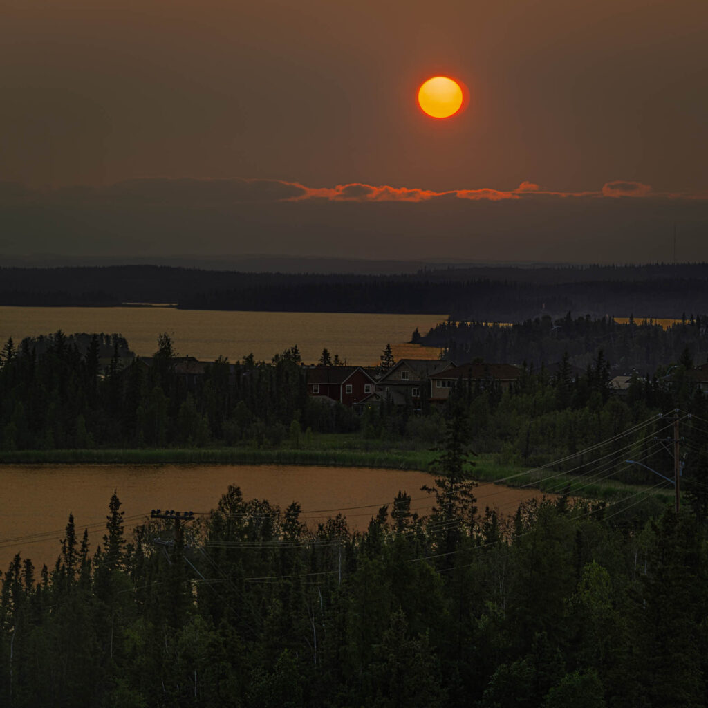 4am Sunrise in Yellowknife