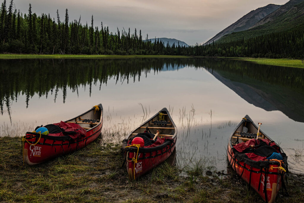 9pm view of Oxbow Lake from our campsite