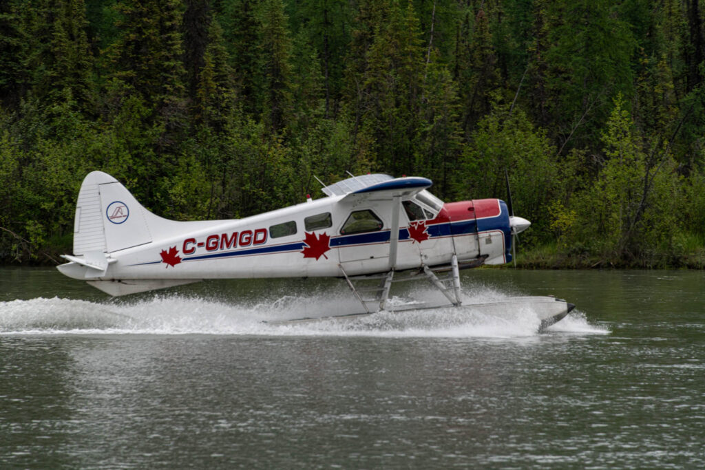 A &quot;Beaver&quot; landing at Virginia Falls
