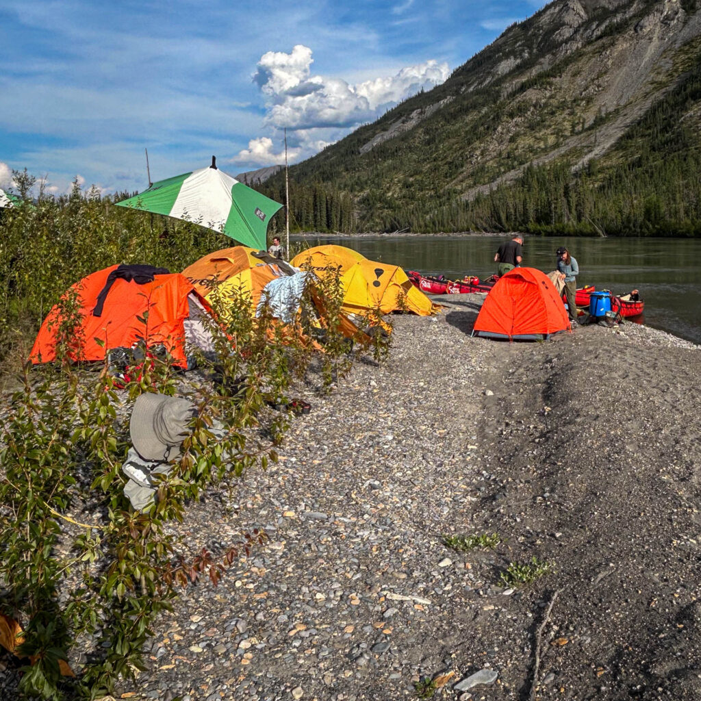 Campsite on Hell Roaring Creek - Nahanni River