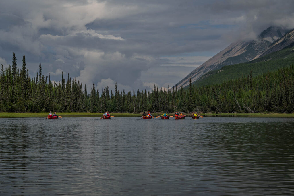 Leaving Oxbow Lake on route to Virginia Falls