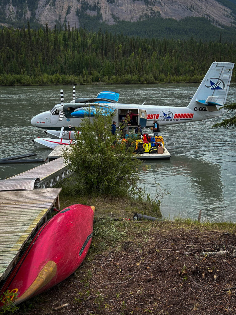 Loading the gear into the Twin Otter
