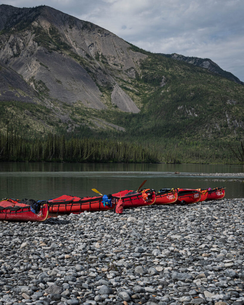Rest stop on the Nahanni River