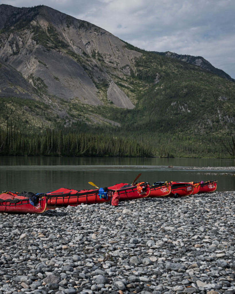 Rest stop on the Nahanni River