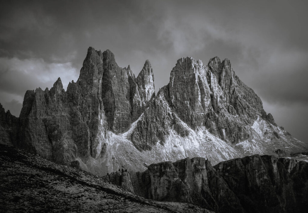 Cinque Torri from the Rifugio Scoiattoli