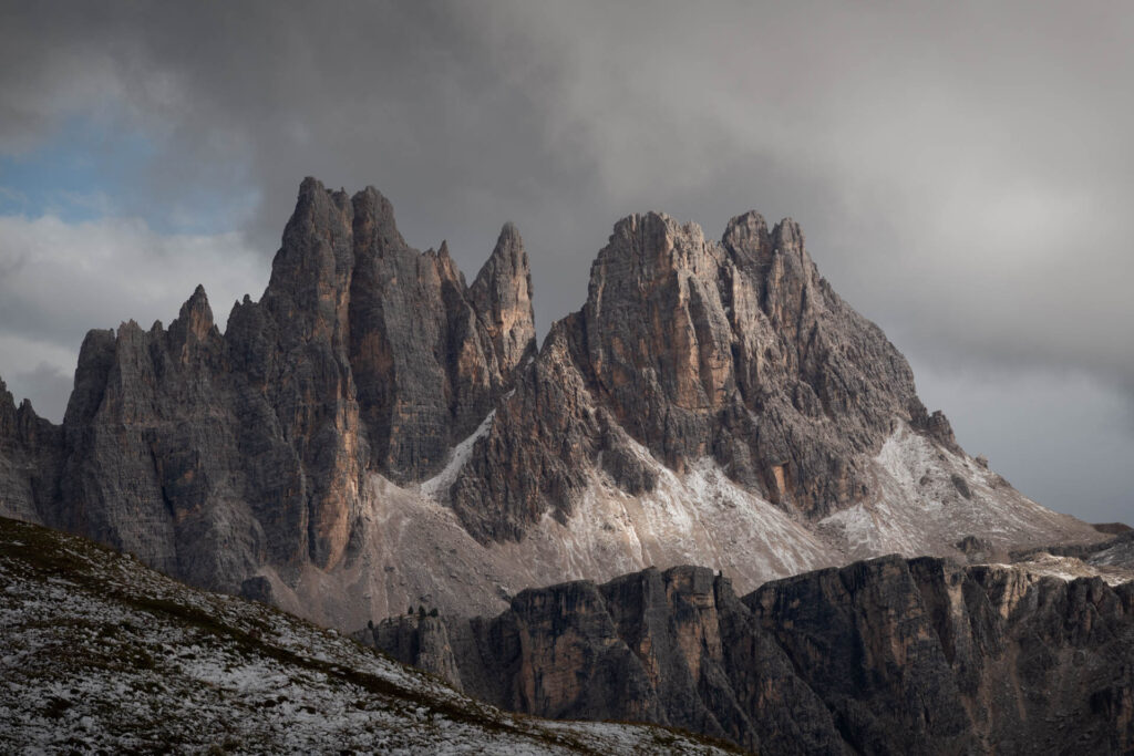 Cinque Torri from the Rifugio Scoiattoli