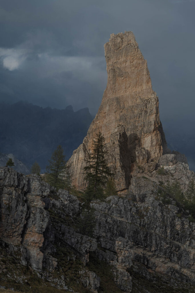 Cinque Torri from the Rifugio Scoiattoli