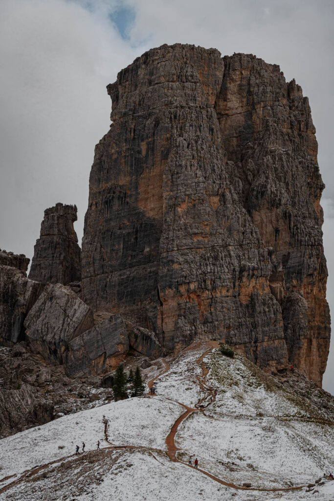Cinque Torri from the Rifugio Scoiattoli