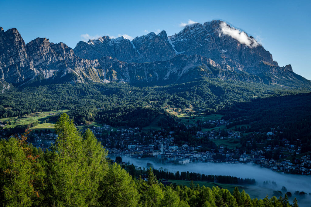 Clouds over Cortina d&#039;Ampezzo