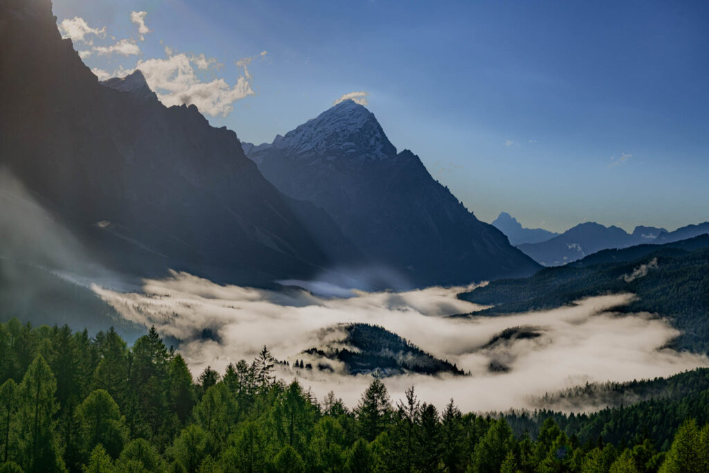Clouds over Cortina d&#039;Ampezzo