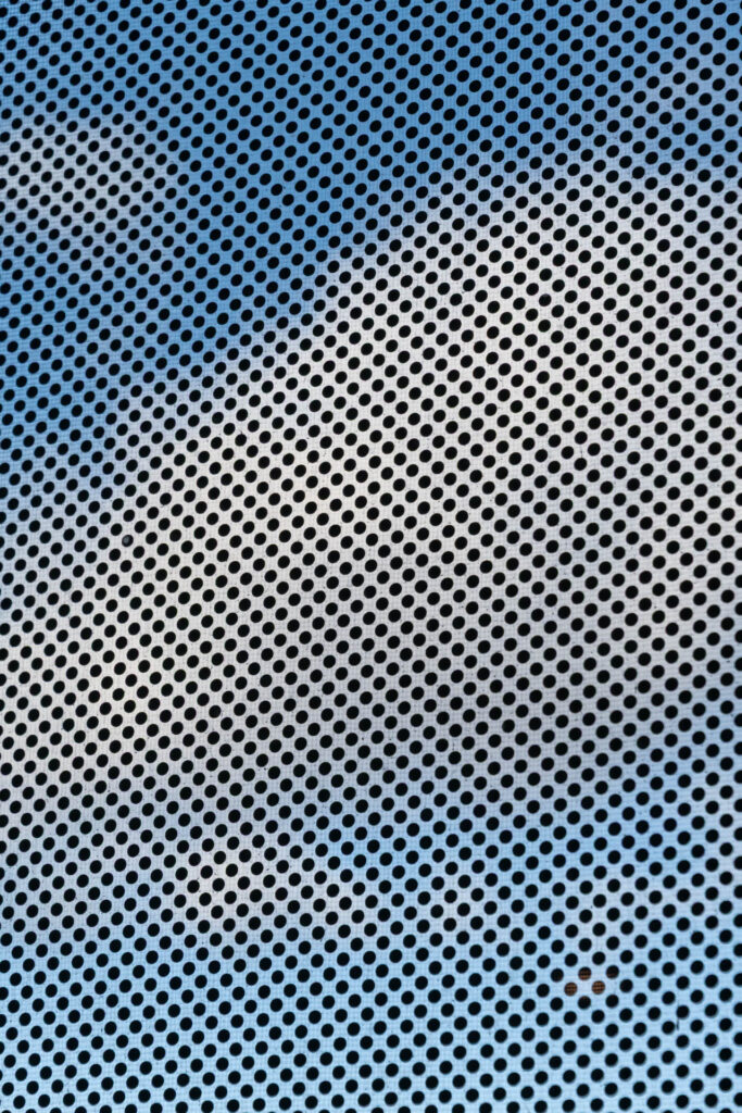 Clouds viewed through a window