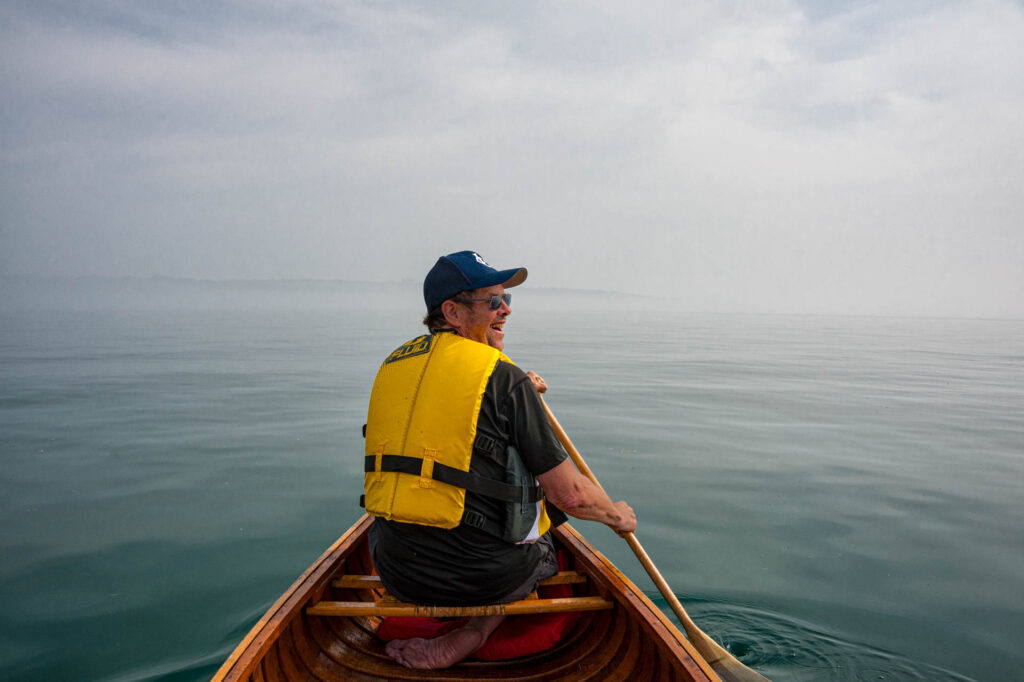 Morning paddle on Lake Ontario